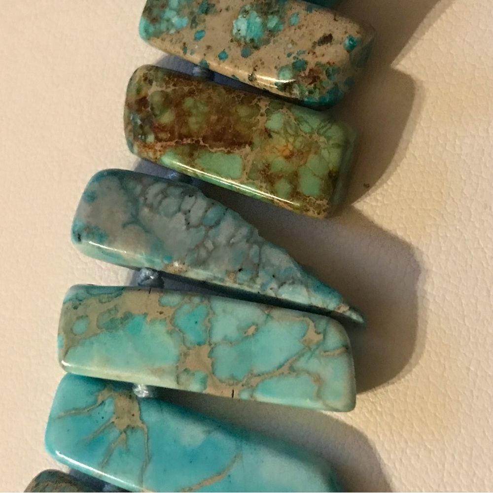 Vintage Lucas Lameth 925 Sterling Silver, Turquoise Jasper, Necklace 18-20” - Picture 16 of 16